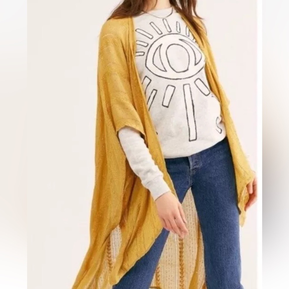 Free People Sequin Day Dream Kimono, new with tag. - Picture 8 of 8